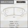 MS-C1006 MASUMA Комплект тормозных колодок