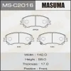 MS-C2016 MASUMA Комплект тормозных колодок