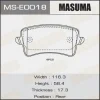 MS-E0018 MASUMA Комплект тормозных колодок