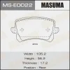 MS-E0022 MASUMA Комплект тормозных колодок
