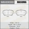 MS-E0033 MASUMA Комплект тормозных колодок