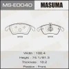 MS-E0040 MASUMA Комплект тормозных колодок