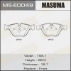 MS-E0049 MASUMA Комплект тормозных колодок
