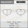 MS-E0051 MASUMA Комплект тормозных колодок