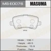 MS-E0076 MASUMA Комплект тормозных колодок