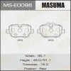 MS-E0096 MASUMA Комплект тормозных колодок