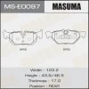 MS-E0097 MASUMA Комплект тормозных колодок