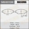 MS-E0106 MASUMA Комплект тормозных колодок