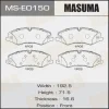 MS-E0150 MASUMA Комплект тормозных колодок