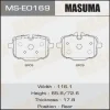 MS-E0169 MASUMA Комплект тормозных колодок