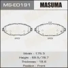 MS-E0191 MASUMA Комплект тормозных колодок