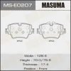 MS-E0207 MASUMA Комплект тормозных колодок