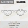 MS-E0208 MASUMA Комплект тормозных колодок