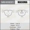 MS-E0231 MASUMA Комплект тормозных колодок