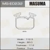 MS-E0232 MASUMA Комплект тормозных колодок