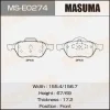 MS-E0274 MASUMA Комплект тормозных колодок