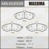 MS-K0009 MASUMA Комплект тормозных колодок