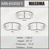 MS-K0021 MASUMA Комплект тормозных колодок