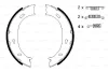 Превью - 0 986 487 610 BOSCH Комплект тормозных колодок, стояночная тормозная система (фото 2)