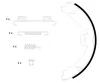 Превью - 91069100 TEXTAR Комплект тормозных колодок, стояночная тормозная система (фото 2)
