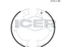 79PB4037 C ICER Комплект тормозных колодок, стояночная тормозная система