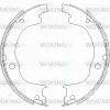 Z4749.00 WOKING Комплект тормозных колодок, стояночная тормозная система