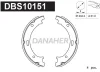 DBS10151 DANAHER Комплект тормозных колодок, стояночная тормозная система