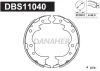 DBS11040 DANAHER Комплект тормозных колодок, стояночная тормозная система