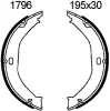 01796 BSF Комплект тормозных колодок, стояночная тормозная система