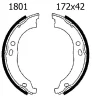 01801 BSF Комплект тормозных колодок, стояночная тормозная система