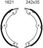 01821 BSF Комплект тормозных колодок, стояночная тормозная система