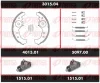 3015.04 REMSA Комплект тормозов, барабанный тормозной механизм