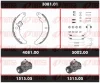 3081.01 REMSA Комплект тормозов, барабанный тормозной механизм