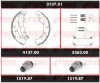 3137.01 REMSA Комплект тормозов, барабанный тормозной механизм