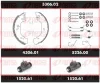 3306.02 REMSA Комплект тормозов, барабанный тормозной механизм