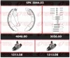 SPK 3046.02 REMSA Комплект тормозов, барабанный тормозной механизм