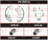 SPK 3099.00 REMSA Комплект тормозов, барабанный тормозной механизм