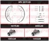 SPK 3419.00 REMSA Комплект тормозов, барабанный тормозной механизм