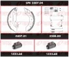 SPK 3507.04 REMSA Комплект тормозов, барабанный тормозной механизм