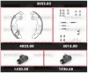 3022.02 WOKING Комплект тормозов, барабанный тормозной механизм