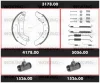 3178.00 WOKING Комплект тормозов, барабанный тормозной механизм