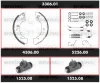 3306.01 WOKING Комплект тормозов, барабанный тормозной механизм