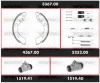 3367.00 WOKING Комплект тормозов, барабанный тормозной механизм