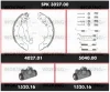 SPK 3027.00 WOKING Комплект тормозов, барабанный тормозной механизм