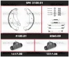 SPK 3180.01 WOKING Комплект тормозов, барабанный тормозной механизм
