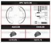 SPK 3645.00 WOKING Комплект тормозов, барабанный тормозной механизм