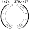 6236 BSF Комплект тормозов, барабанный тормозной механизм