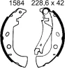 6521 BSF Комплект тормозов, барабанный тормозной механизм