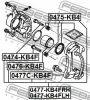 Превью - 0474-KB4F FEBEST Направляющий болт, корпус скобы тормоза (фото 2)