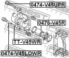 Превью - 0474-V45LOWR FEBEST Направляющий болт, корпус скобы тормоза (фото 2)